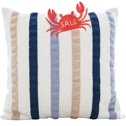 Ribbon Cushion Cover - Ivory / Multi