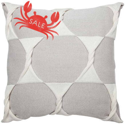 Twist Cushion Cover - Silver