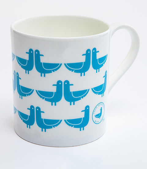 Oscar Everywhere Bone China Mug - Turquoise