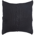 Chunky Cable Cushion - Black