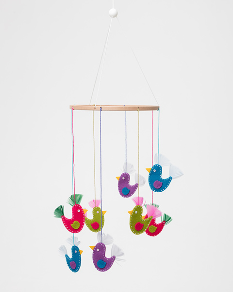 Felt Birds Mobile