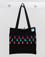 Tassel Beach Bag - Bright