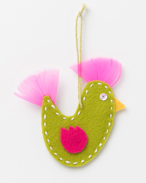 Xmas Decoration - GreenFelt Bird